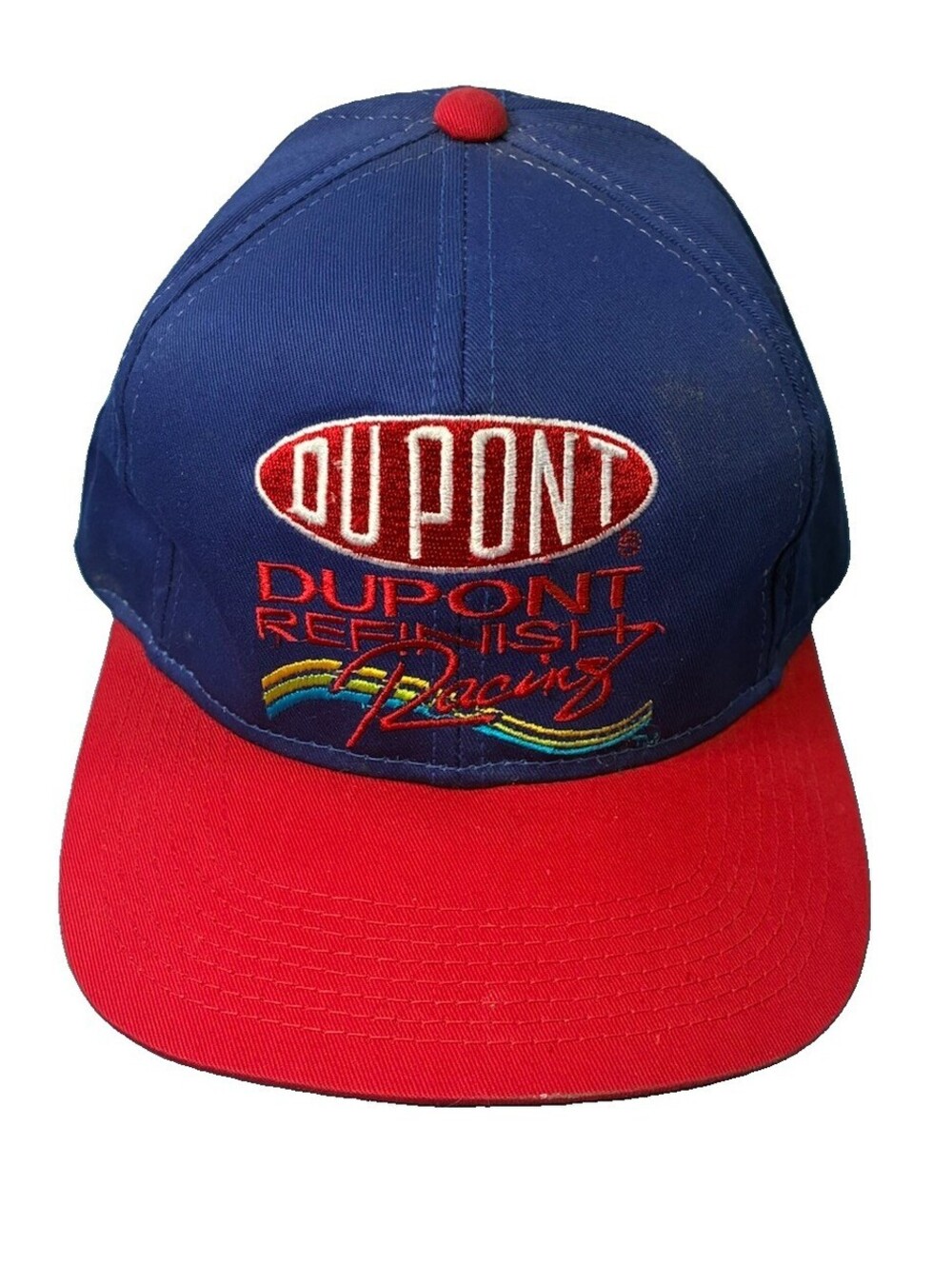 Vintage Dupont Refinish Racing Blue/ Red SnapBack Hat